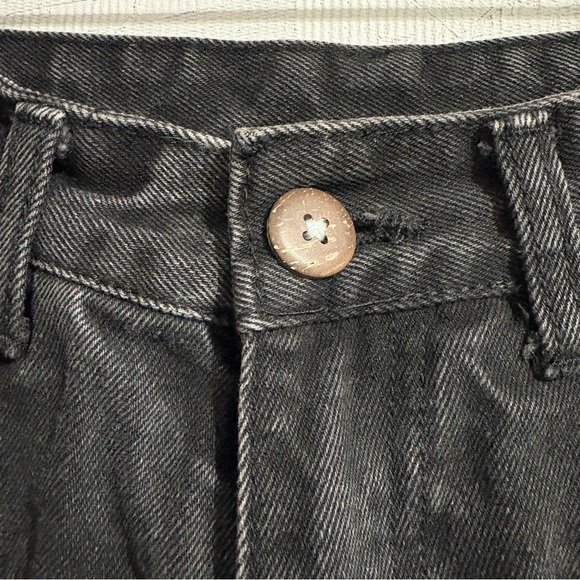 Black Charcoal Distressed High Rise Skinny Jeans 29” Waist Punk Grunge - Picture 4 of 13